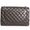 Sac jumbo CHANEL cuir caviar marron 