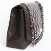 Sac jumbo CHANEL cuir caviar marron 