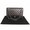 Sac jumbo CHANEL cuir caviar marron 