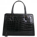 "Pullman" vintage black alligator HERMES bag