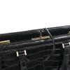 "Pullman" vintage black alligator HERMES bag