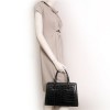 "Pullman" vintage black alligator HERMES bag