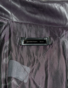 BARBARA BUI purple leather jacket