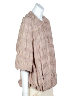 Blouson MAURIZIO PECORARO T42 IT en python traité beige rosé