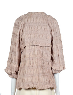 Blouson MAURIZIO PECORARO T42 IT en python traité beige rosé