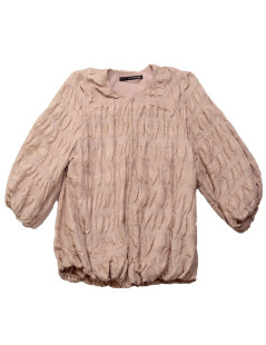 Blouson MAURIZIO PECORARO T42 IT en python traité beige rosé