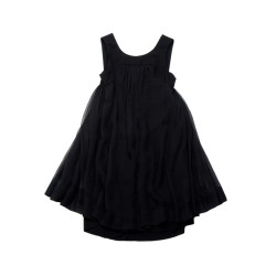 Robe t40 CHANEL sans manche en mousseline noire