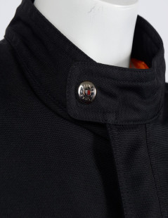 HERMES Black canvas parka size L