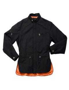 HERMES Black canvas parka size L