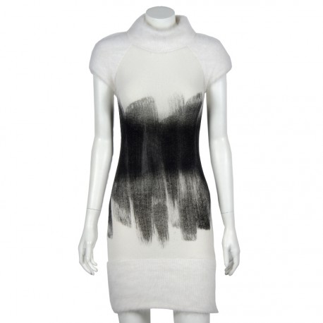 Robe CHANEL T34 cachemire et angora