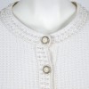 CHANEL T 38 white cotton vest