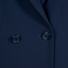 Coat CHANEL T 38 half season in wool Navy cold blue