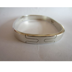 Oval bracelet "PUZZLE" Silver HERMES