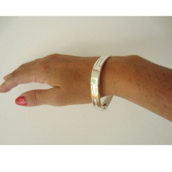 Oval bracelet "PUZZLE" Silver HERMES