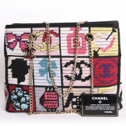 sac CHANEL crochet multicolor