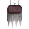 Pochette HOUSE OF HARLOW 1960 en poulain bordeaux 