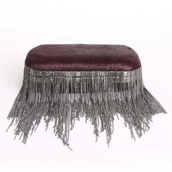 Pochette HOUSE OF HARLOW 1960 en poulain bordeaux 