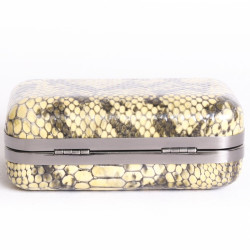 Pochette HOUSE OF HARLOW 1960 serpent jaune et noir