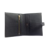 Compact HERMES Bearn wallet in black calf epsom