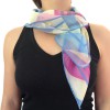 Foulard CHANEL en soie, tons pastels