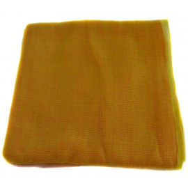 HERMES feather stole "New libris" yellow gradient Pink Cashmere and silk