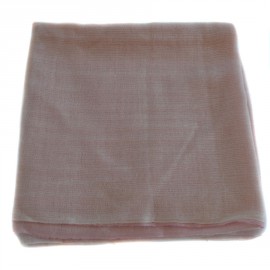 Scarf HERMES pale pink cashmere and silk