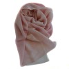 Scarf HERMES pale pink cashmere and silk