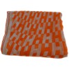 Foulard HERMES en soie froissée orange