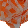 Foulard HERMES en soie froissée orange