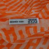 Foulard HERMES en soie froissée orange