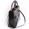 Bag Lady Dior CHRISTIAN DIOR patent leather dark brown