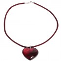 BACCARAT Ruby heart pendant