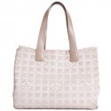 CHANEL beige monogram "travel line" tote bag