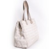 CHANEL beige monogram "travel line" tote bag