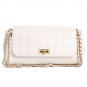 Sac CHANEL accordeon en cuir d'agneau beige