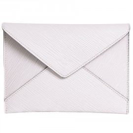 LOUIS VUITTON wallet white epi leather