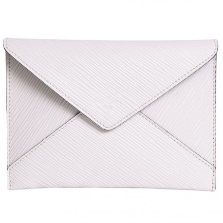 Pochette LOUIS VUITTON en cuir épi blanc