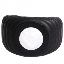 Resin black and Pearl CHANEL cuff