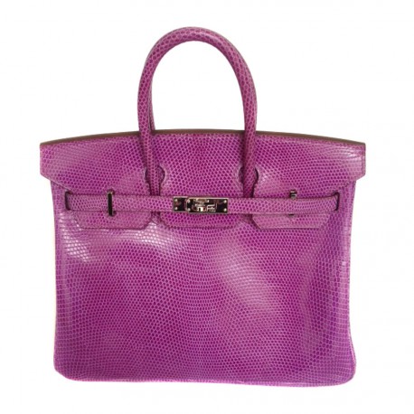 Birkin 25 HERMÈS lézard violet