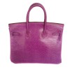 Birkin 25 HERMES purple lizard