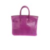 Birkin 25 HERMES purple lizard