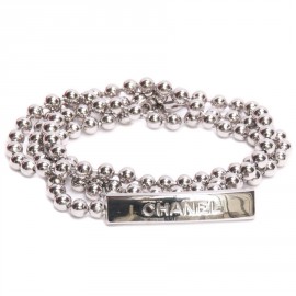 CHANEL T 80 chain belt balls palladiee