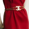 Ceinture CHANEL T 80 chaîne dorée et grand "CC"