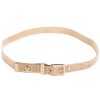 Gold CHANEL T 70 braided belt