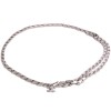 CHANEL T 85 bike chain belt in silver metal