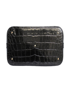 Sac "Alma" LOUIS VUITTON en cuir exotique alligator noir