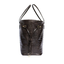 Sac "Neverfull" LOUIS VUITTON  matière alligator Sac "Neverfull" LOUIS VUITTON  alligator tabac mat souplr tabac mat souple