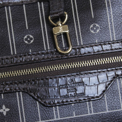 LOUIS VUITTON 'Neverfull' bag in soft tobacco alligator leather