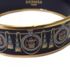 Bracelet HERMEs large en émail et métal doré à l'or fin