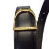 Ceinture HERMES en cuir noir vintage